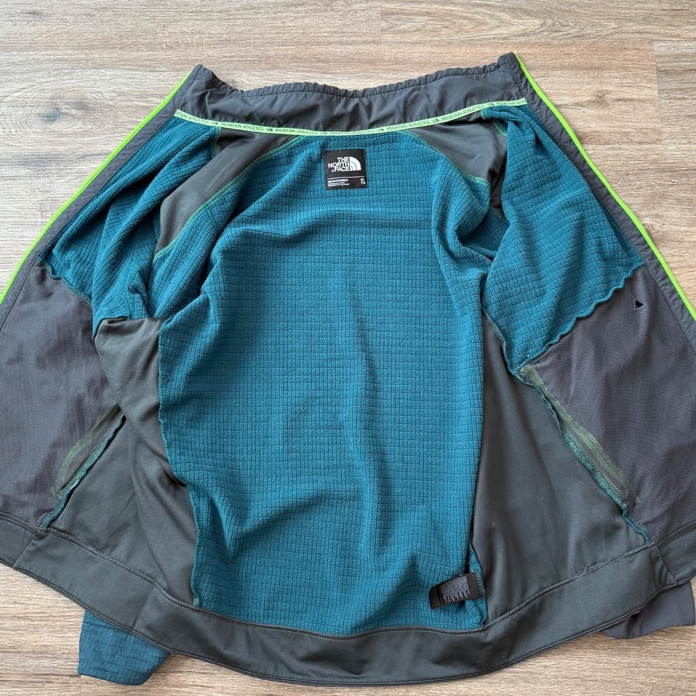The North Face Full Zip Jacket Fleece Technical | Teal Gray | Size XL - Picture 2 of 12